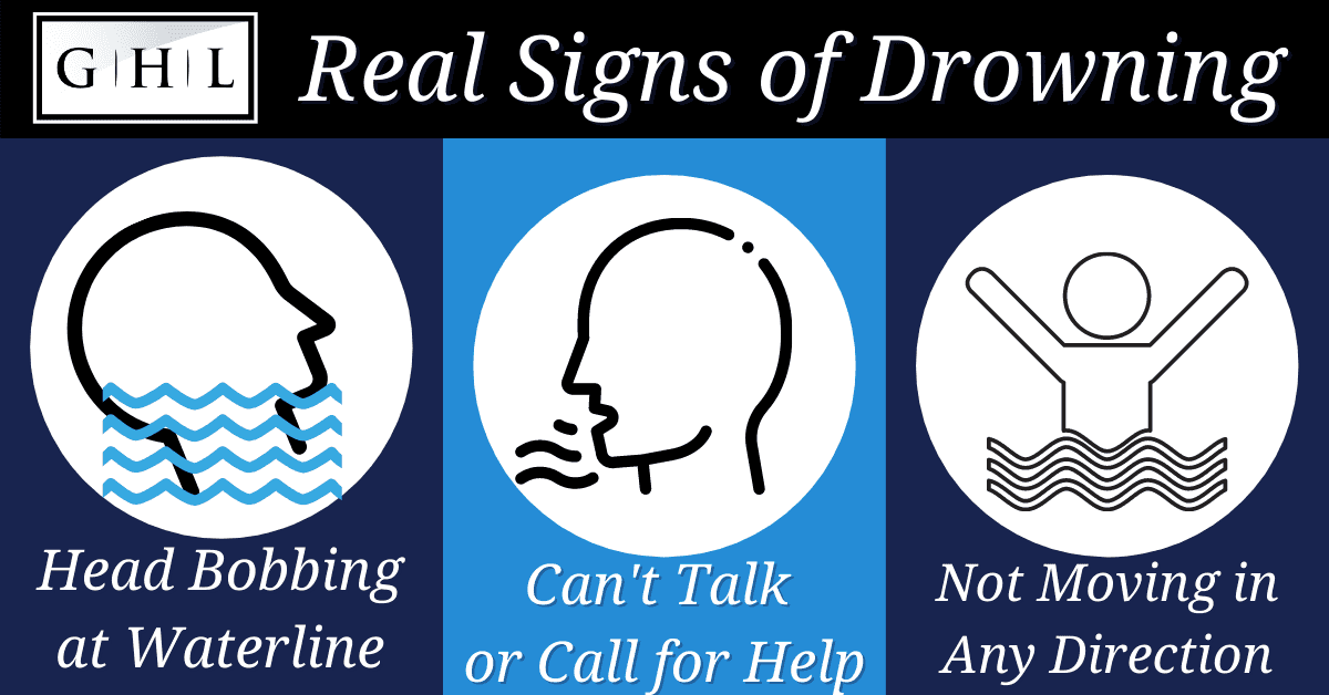 signs of drowning infographic